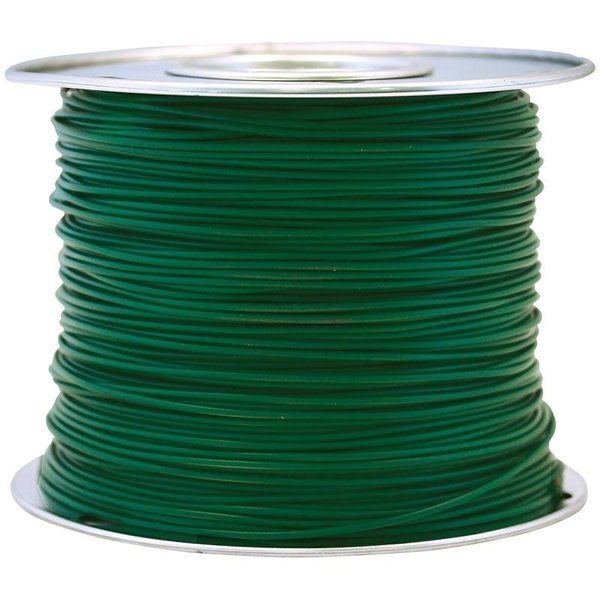Cci Primary Wire, 10 AWG Wire, 1Conductor, 60 VDC, Copper Conductor, Green Sheath 56133023
